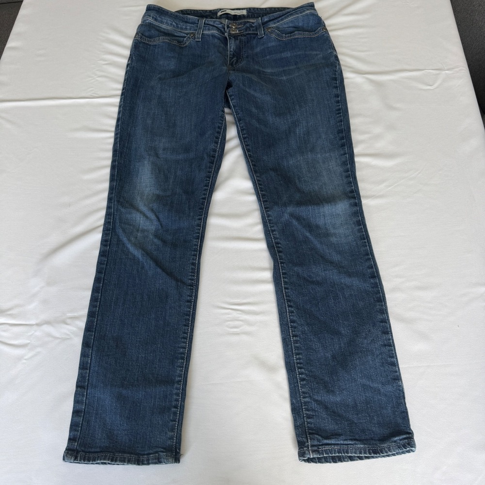 Levis 529 Curvy Skinny Leg Jeans Womens 12M Medium Wash Double Button 31 x 32
